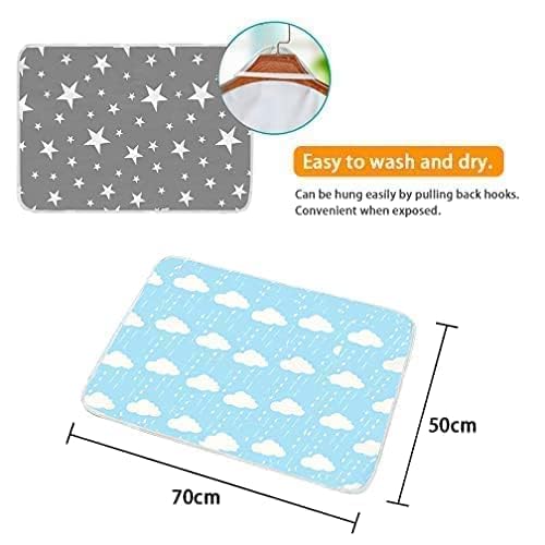 3 Pack Waterproof Baby Diaper Changing Pads for Newborn Girls & Boys