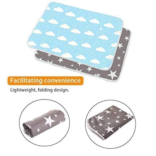 3 Pack Waterproof Baby Diaper Changing Pads for Newborn Girls & Boys