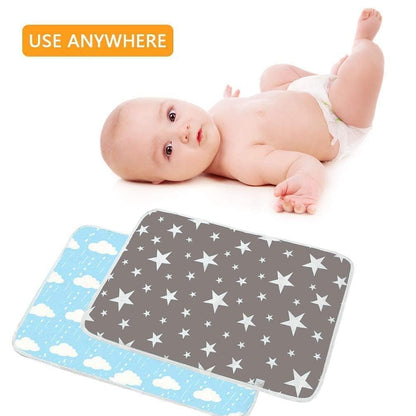 3 Pack Waterproof Baby Diaper Changing Pads for Newborn Girls & Boys