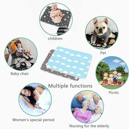 3 Pack Waterproof Baby Diaper Changing Pads for Newborn Girls & Boys