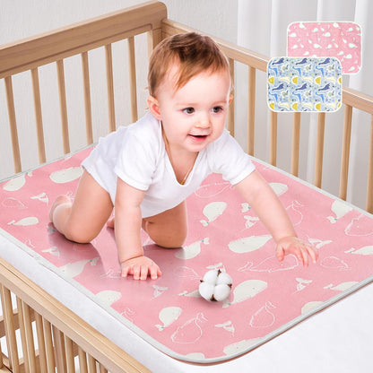 3 Pack Waterproof Baby Diaper Changing Pads for Newborn Girls & Boys