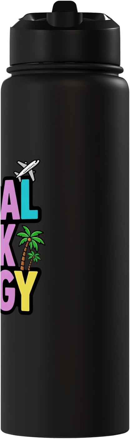 Global Desk Energy Travel Work Lifestyle Design Stainless Steel Insulated Water Bottle