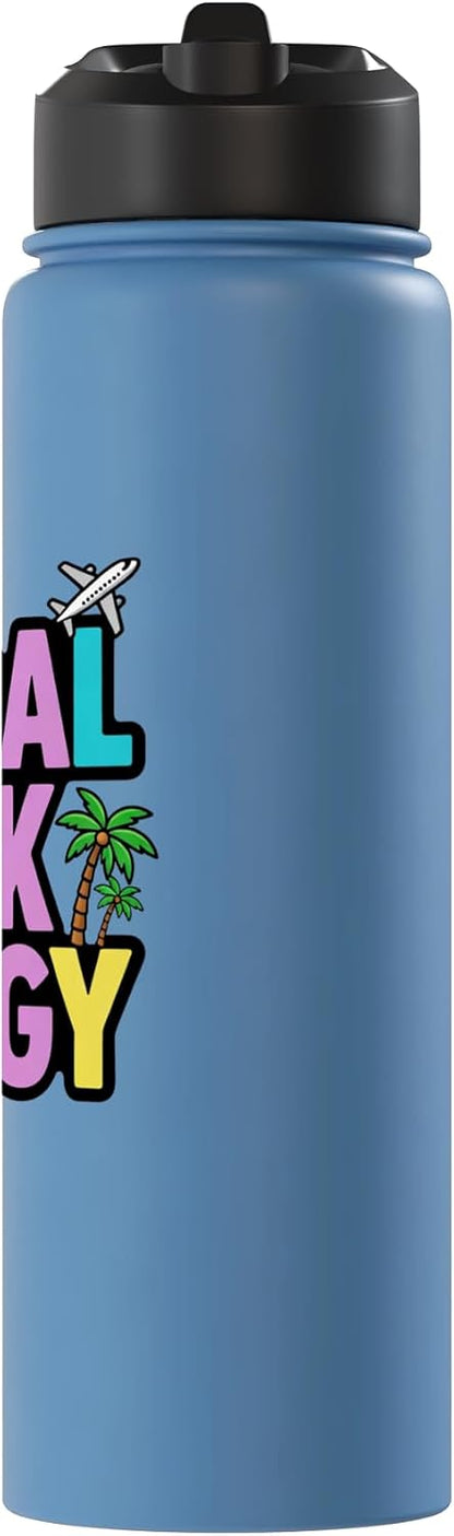 Global Desk Energy Travel Work Lifestyle Design Stainless Steel Insulated Water Bottle