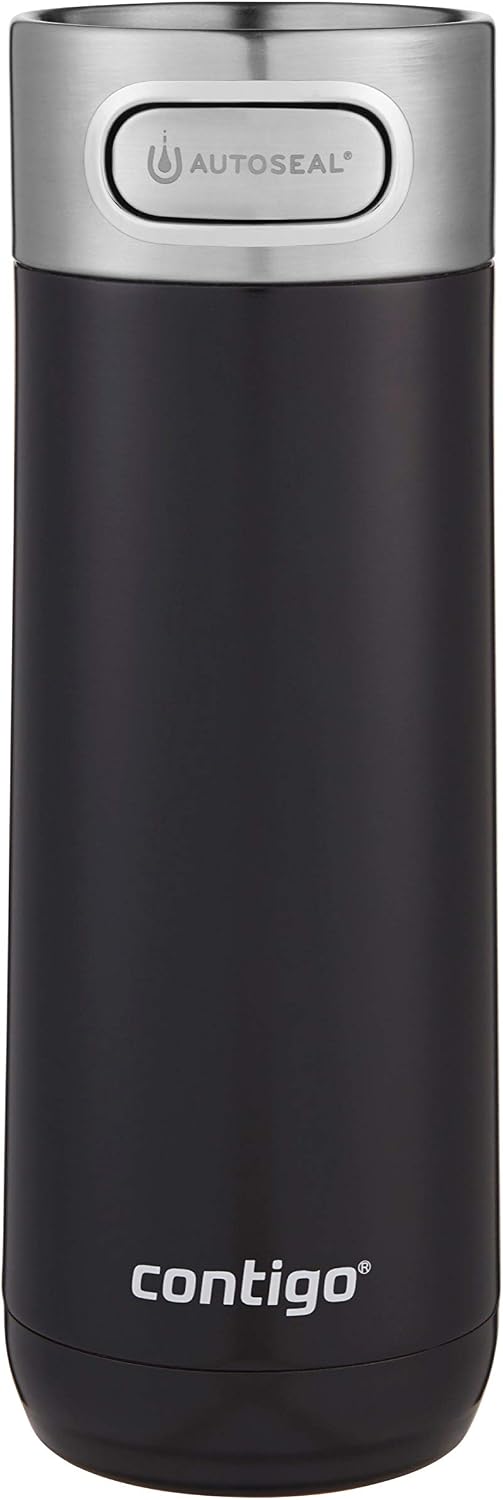 Luxe Vacuum-Insulated Stainless Steel Thermal Travel Mug 16 Ounces Stainless Steel
