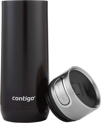 Luxe Vacuum-Insulated Stainless Steel Thermal Travel Mug 16 Ounces Stainless Steel