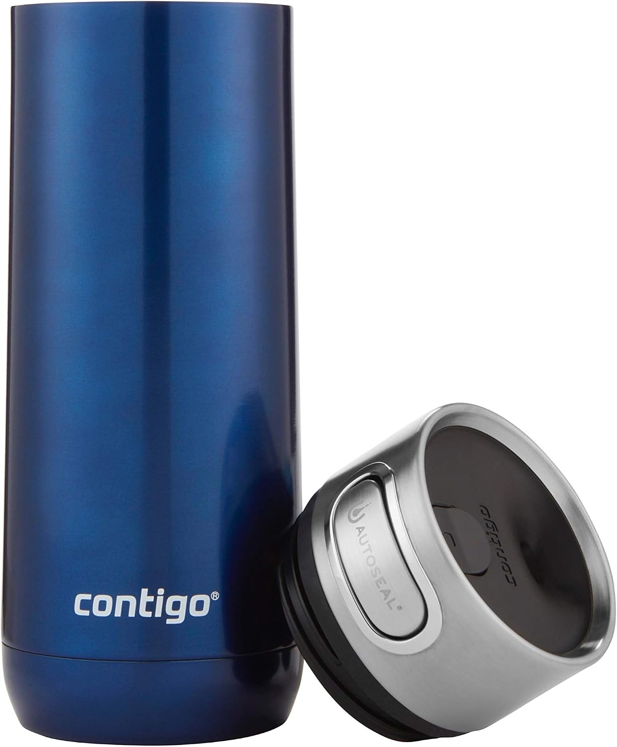 Luxe Vacuum-Insulated Stainless Steel Thermal Travel Mug 16 Ounces Stainless Steel