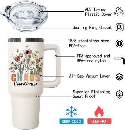 Ceovfoi 40 oz Hidden Message Tumbler With Lid and Straw,Checkered CoffeeTravel Mug Cup Water Botter,White Elephant Gifts,Office Humor Funny Gifts