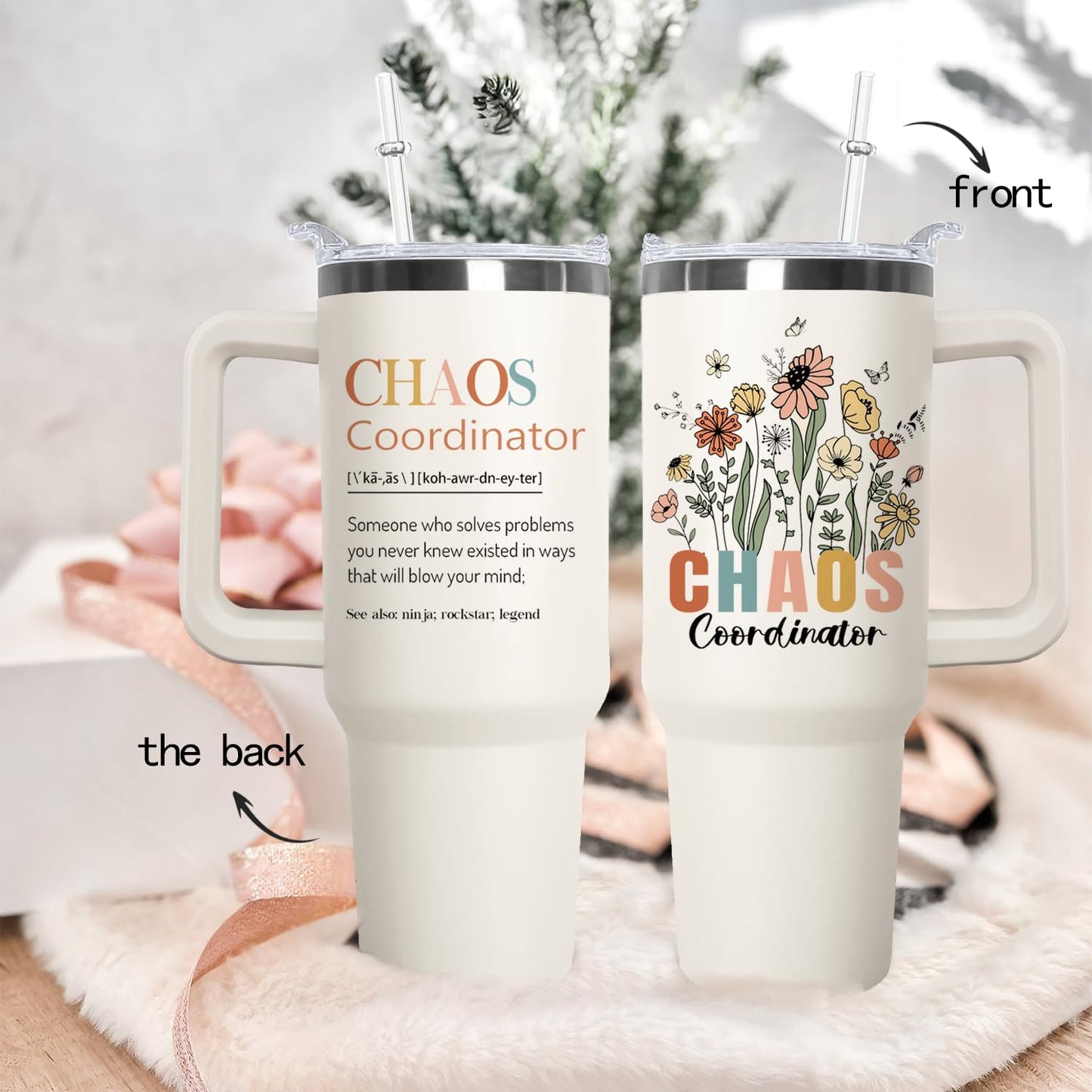 Ceovfoi 40 oz Hidden Message Tumbler With Lid and Straw,Checkered CoffeeTravel Mug Cup Water Botter,White Elephant Gifts,Office Humor Funny Gifts