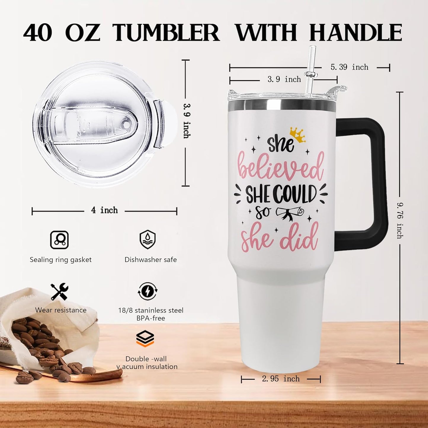 Ceovfoi 40 oz Hidden Message Tumbler With Lid and Straw,Checkered CoffeeTravel Mug Cup Water Botter,White Elephant Gifts,Office Humor Funny Gifts
