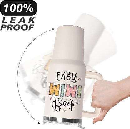 Ceovfoi 40 oz Hidden Message Tumbler With Lid and Straw,Checkered CoffeeTravel Mug Cup Water Botter,White Elephant Gifts,Office Humor Funny Gifts