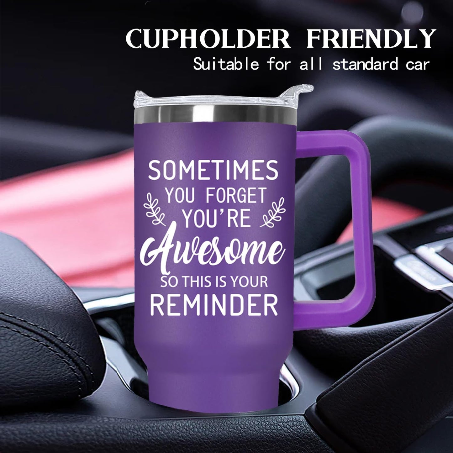 Ceovfoi 40 oz Hidden Message Tumbler With Lid and Straw,Checkered CoffeeTravel Mug Cup Water Botter,White Elephant Gifts,Office Humor Funny Gifts