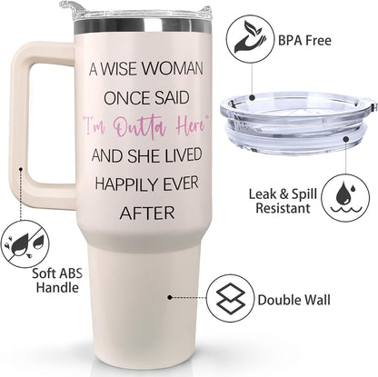 Ceovfoi 40 oz Hidden Message Tumbler With Lid and Straw,Checkered CoffeeTravel Mug Cup Water Botter,White Elephant Gifts,Office Humor Funny Gifts