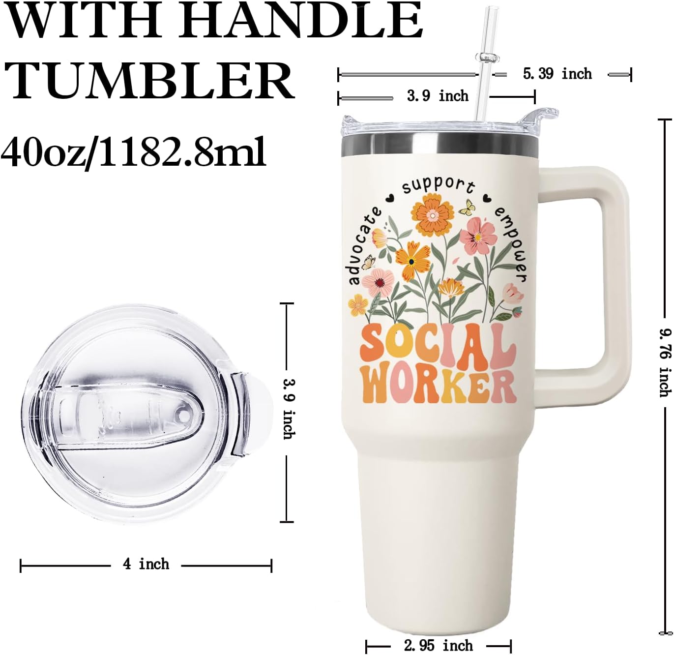 Ceovfoi 40 oz Hidden Message Tumbler With Lid and Straw,Checkered CoffeeTravel Mug Cup Water Botter,White Elephant Gifts,Office Humor Funny Gifts