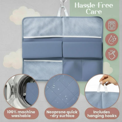 2inch Extra Thick Baby Bath Kneeler and Elbow Rest Pad Set + Hooded Towel