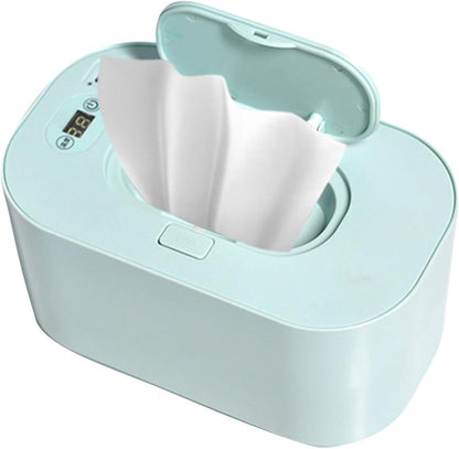 Baby Wipe Warmer Baby Wipe Heater Even Heating Wet Wipes Warmer and Dispenser USB Powered Wipe Warmer for Babies, Holding 80pcs Wipes (Constant Temperature)