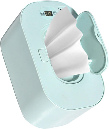 Baby Wipe Warmer Baby Wipe Heater Even Heating Wet Wipes Warmer and Dispenser USB Powered Wipe Warmer for Babies, Holding 80pcs Wipes (Constant Temperature)