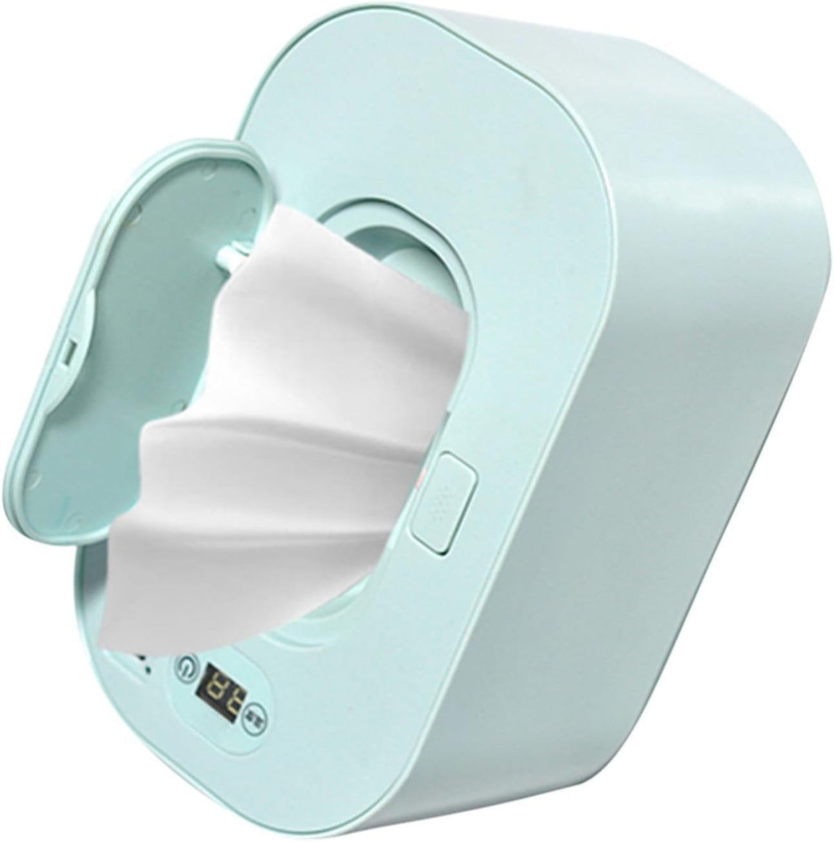 Baby Wipe Warmer Baby Wipe Heater Even Heating Wet Wipes Warmer and Dispenser USB Powered Wipe Warmer for Babies, Holding 80pcs Wipes (Constant Temperature)