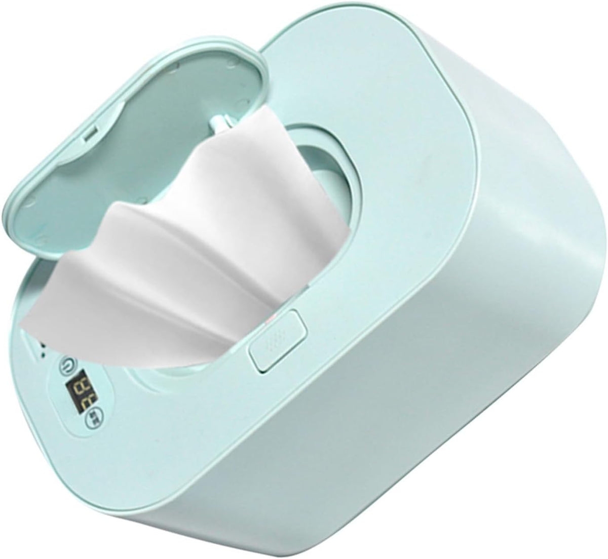 Baby Wipe Warmer Baby Wipe Heater Even Heating Wet Wipes Warmer and Dispenser USB Powered Wipe Warmer for Babies, Holding 80pcs Wipes (Constant Temperature)