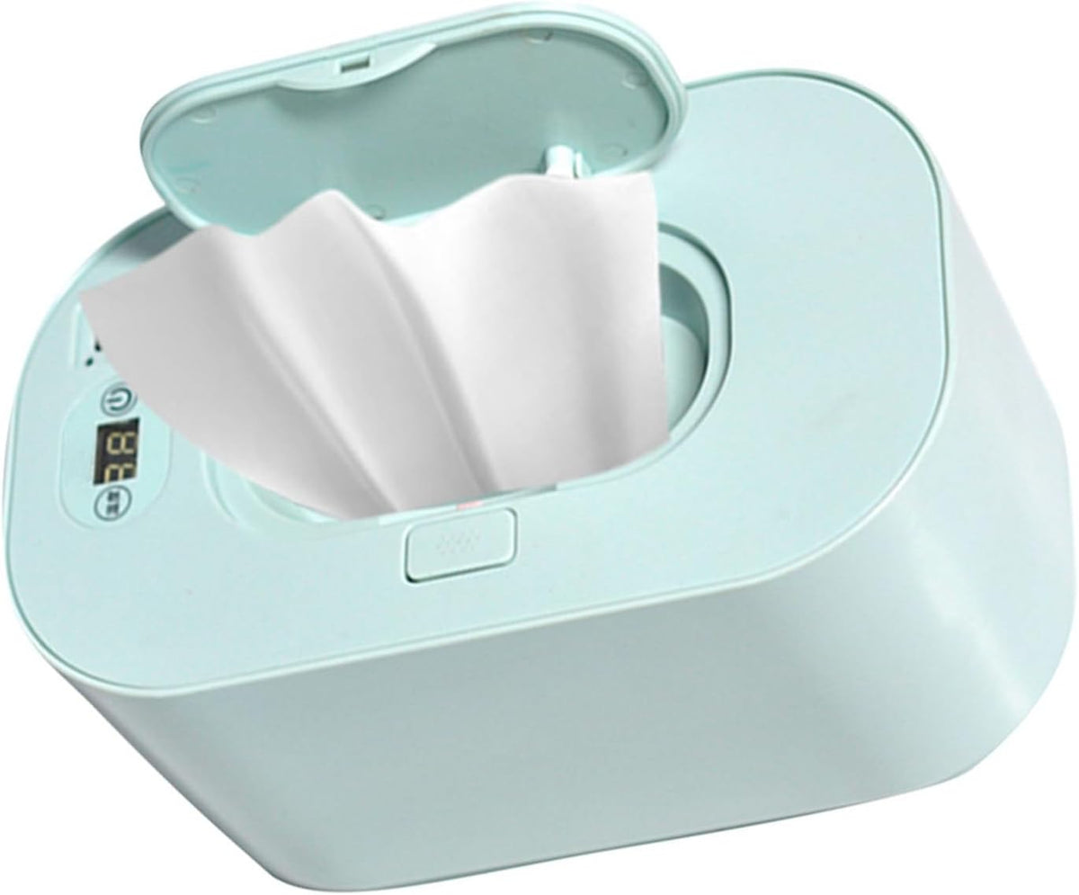 Baby Wipe Warmer Baby Wipe Heater Even Heating Wet Wipes Warmer and Dispenser USB Powered Wipe Warmer for Babies, Holding 80pcs Wipes (Constant Temperature)