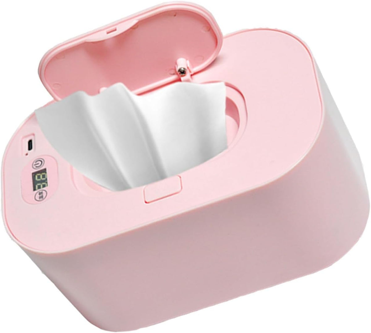 Baby Wipe Warmer Baby Wipe Heater Even Heating Wet Wipes Warmer and Dispenser USB Powered Wipe Warmer for Babies, Holding 80pcs Wipes (Constant Temperature)
