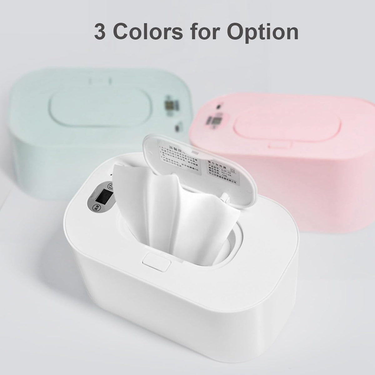 Baby Wipe Warmer Baby Wipe Heater Even Heating Wet Wipes Warmer and Dispenser USB Powered Wipe Warmer for Babies, Holding 80pcs Wipes (Constant Temperature)