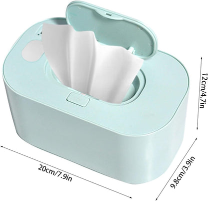 Baby Wipe Warmer Baby Wipe Heater Even Heating Wet Wipes Warmer and Dispenser USB Powered Wipe Warmer for Babies, Holding 80pcs Wipes (Constant Temperature)