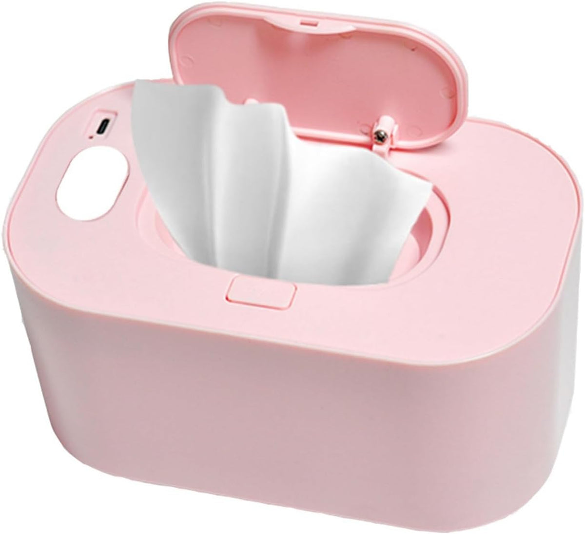 Baby Wipe Warmer Baby Wipe Heater Even Heating Wet Wipes Warmer and Dispenser USB Powered Wipe Warmer for Babies, Holding 80pcs Wipes (Constant Temperature)
