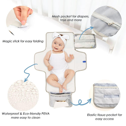 Doberman Paws Print Portable Diaper Changing Pad Nursery