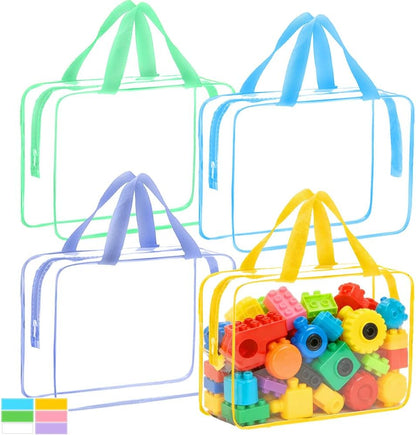 Extra Large Toy Storage Bags with Zipper, Clear Toy Organizer Bag