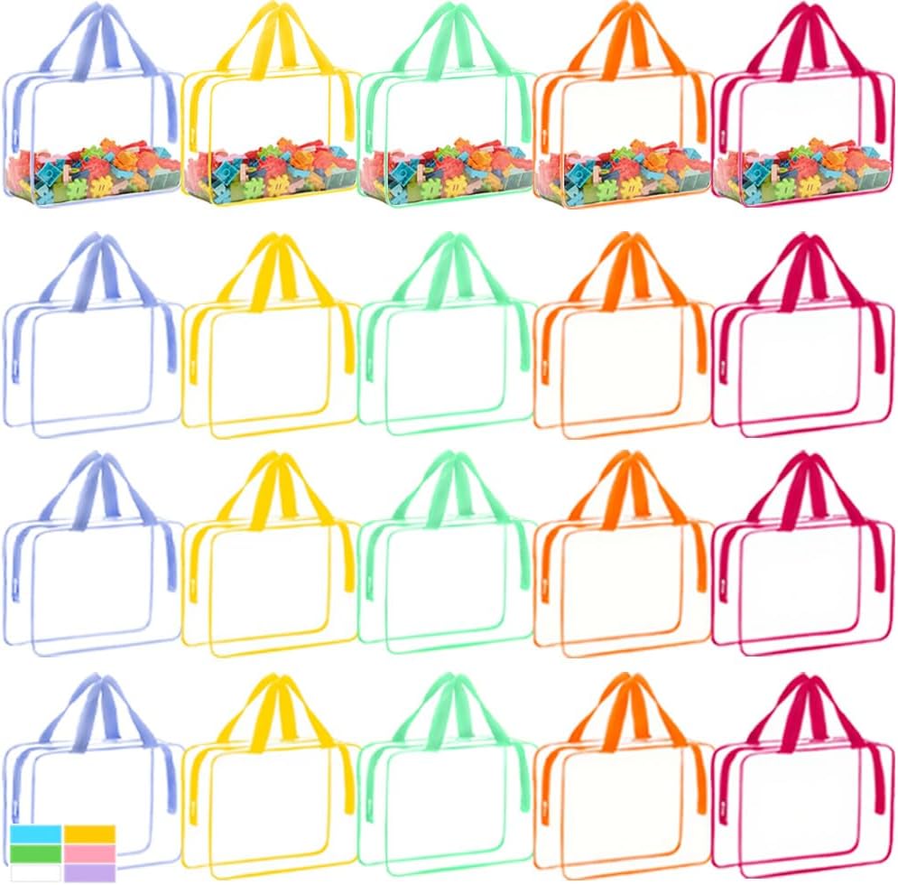 Extra Large Toy Storage Bags with Zipper, Clear Toy Organizer Bag