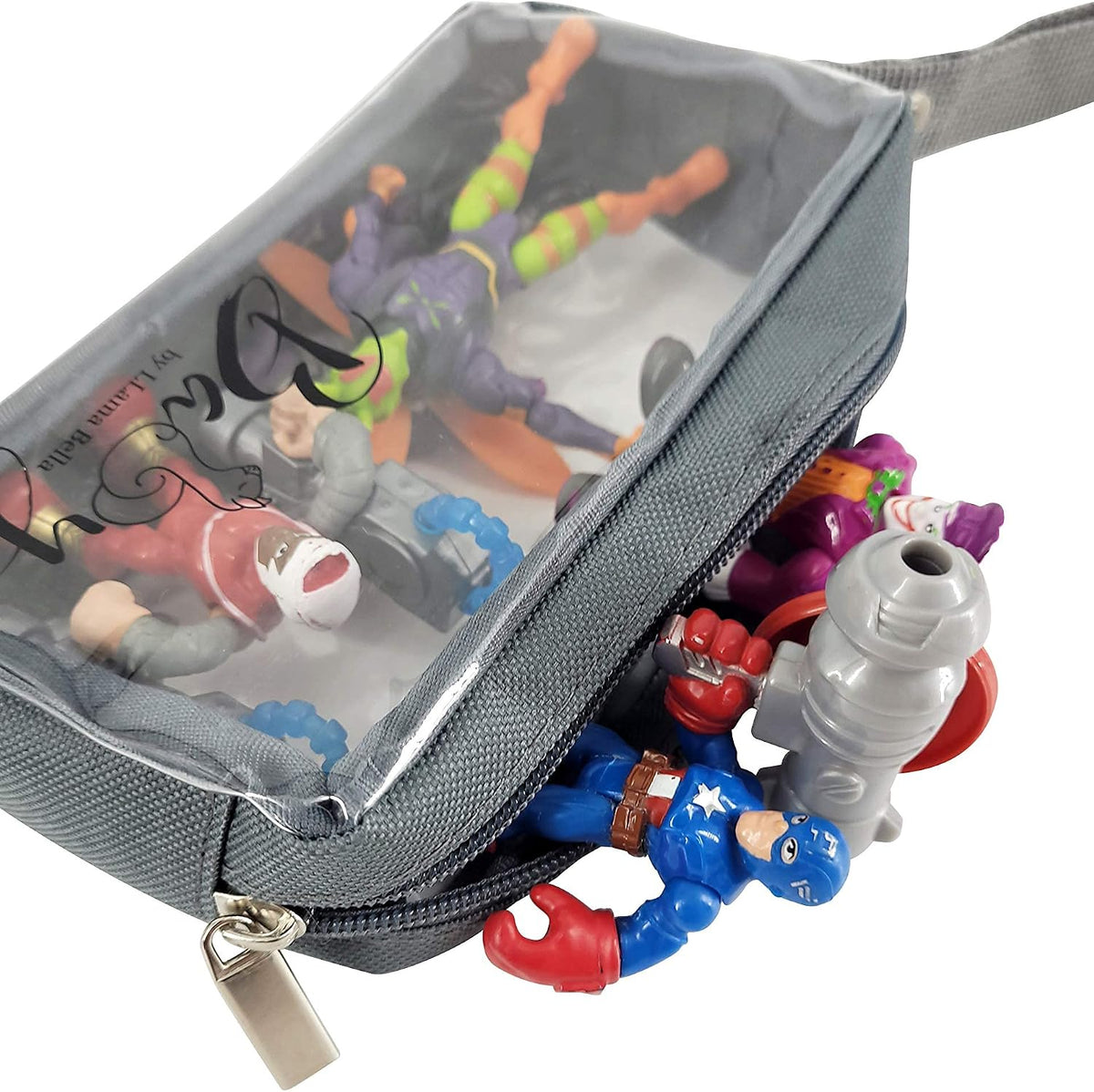 5 Piece Diaper Bag Organizer Pouch Set, Clear with Straps and Pacifier Case