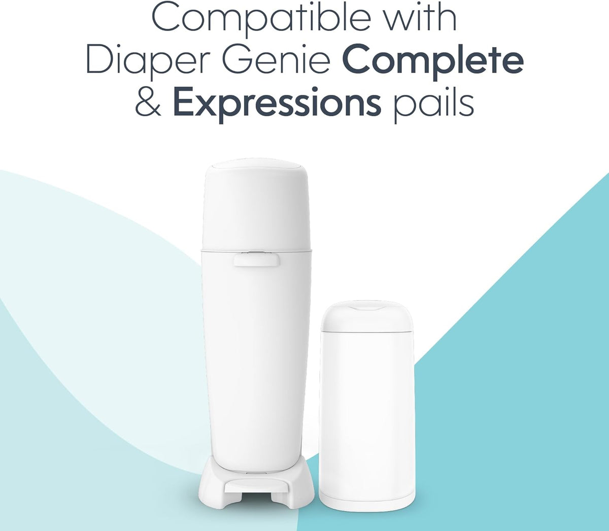 Bags Refills (Pack of 1) with Max Odor Lock | Holds Up to 240 Newborn Diapers | Fits Complete