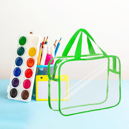 Clear Toy Storage Bag with Zipper - Organizing Bag with Handles (1,X-Large)