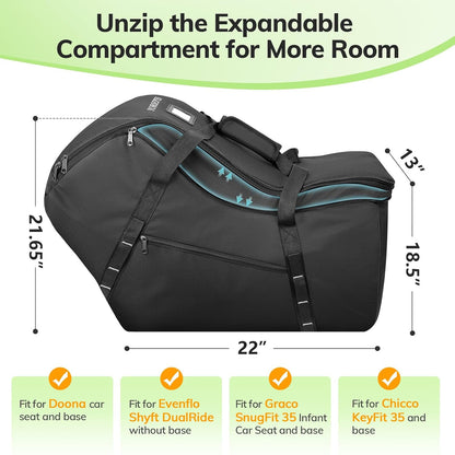 Extendable Infant Car Seat Travel Bag