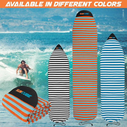 Surfboard Sock Cover Bag Stretchy Protective Surf Bag w/Drawstring