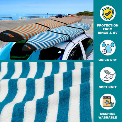 Surfboard Sock Cover Bag Stretchy Protective Surf Bag w/Drawstring