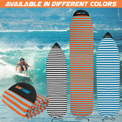 Surfboard Sock Cover Bag Stretchy Protective Surf Bag w/Drawstring