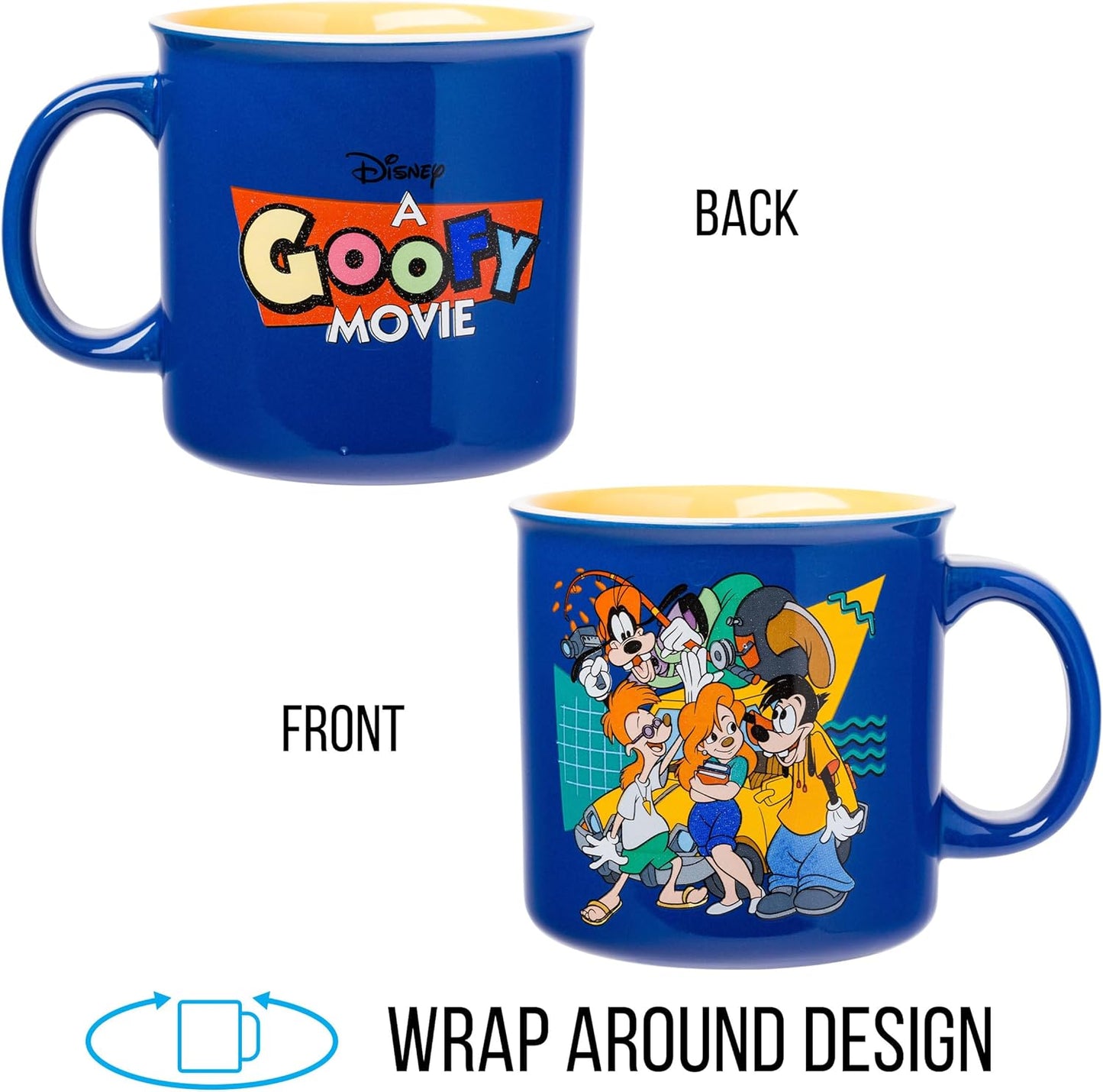 Scooby-Doo, Ceramic Camper Mug, 20oz | Fred, Shaggy, Velma, Daphne, 0.59 Liters