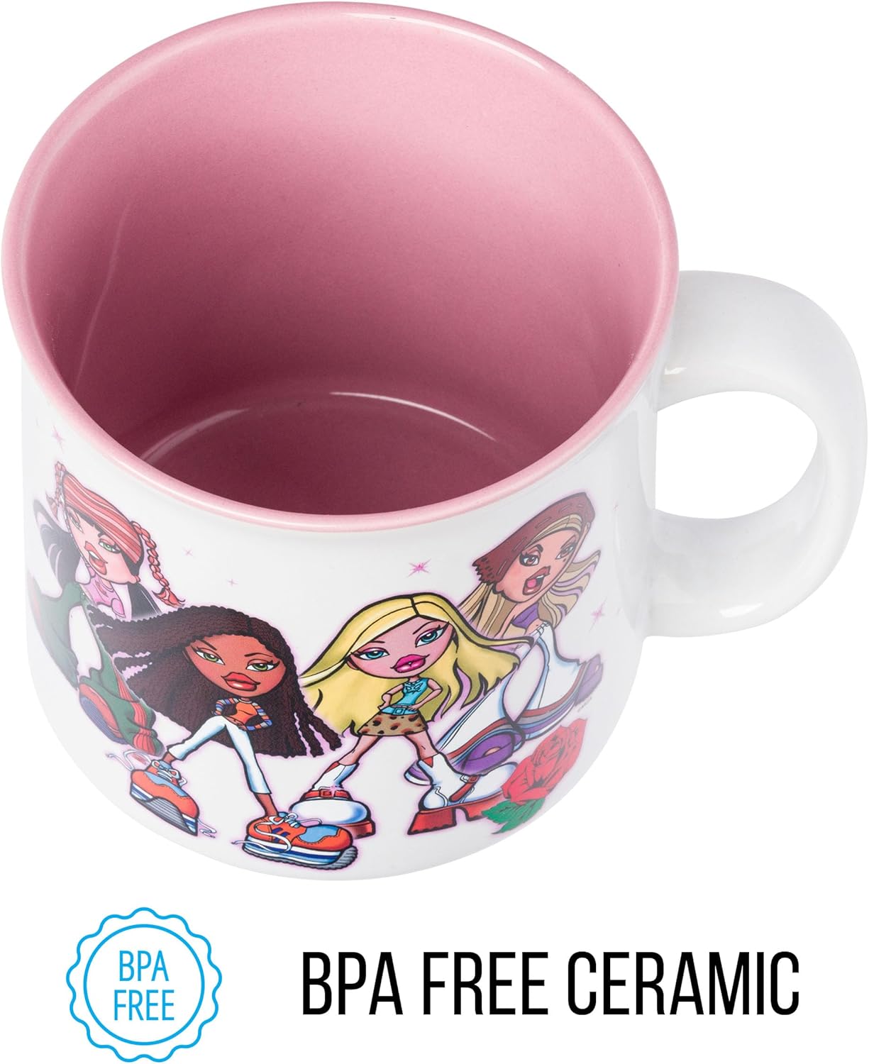 Scooby-Doo, Ceramic Camper Mug, 20oz | Fred, Shaggy, Velma, Daphne, 0.59 Liters