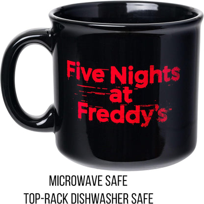 Scooby-Doo, Ceramic Camper Mug, 20oz | Fred, Shaggy, Velma, Daphne, 0.59 Liters