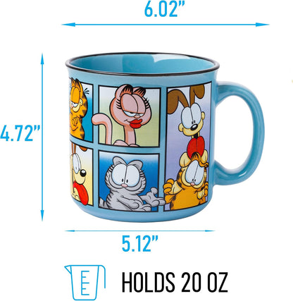 Scooby-Doo, Ceramic Camper Mug, 20oz | Fred, Shaggy, Velma, Daphne, 0.59 Liters