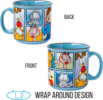 Scooby-Doo, Ceramic Camper Mug, 20oz | Fred, Shaggy, Velma, Daphne, 0.59 Liters
