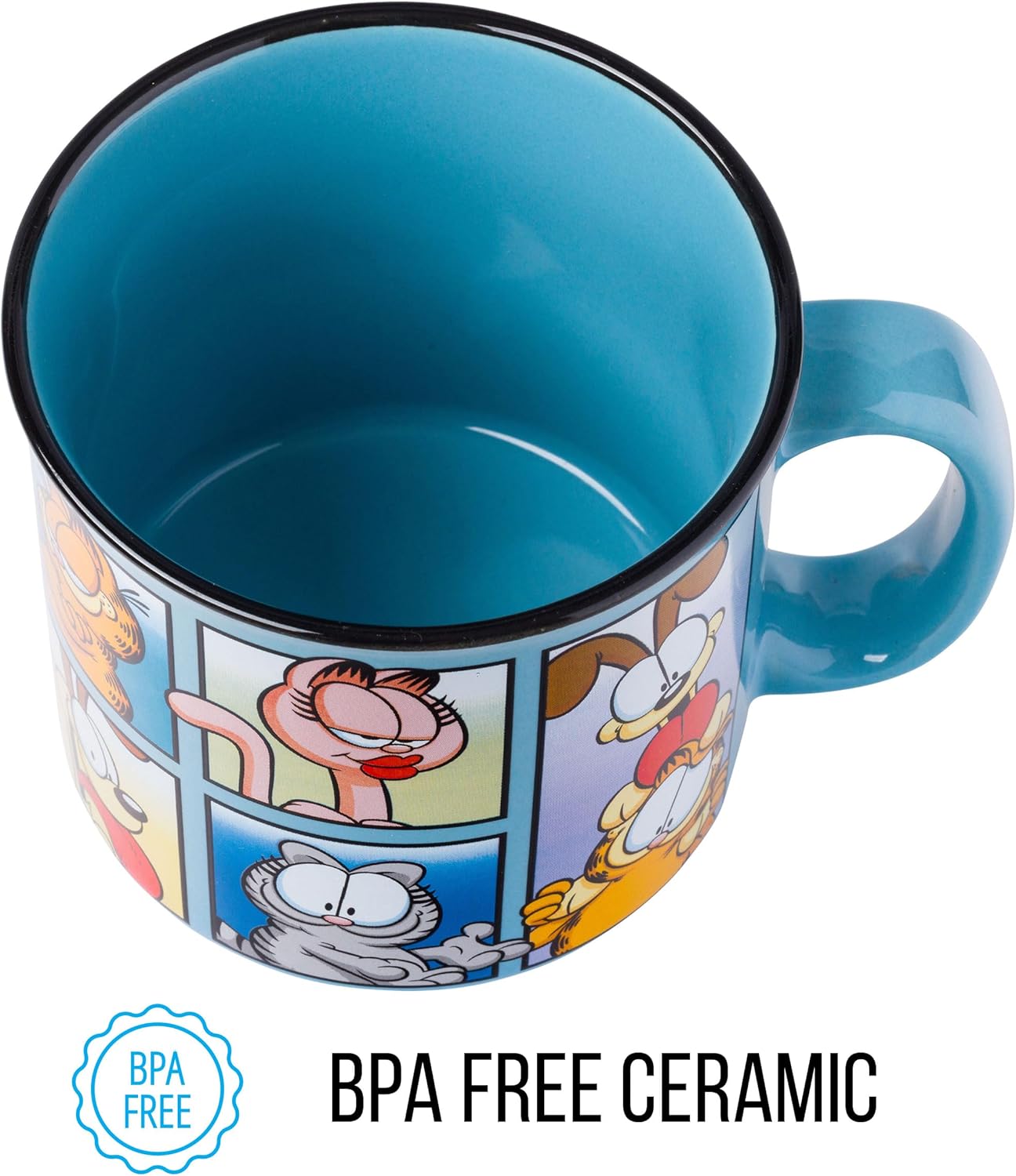 Scooby-Doo, Ceramic Camper Mug, 20oz | Fred, Shaggy, Velma, Daphne, 0.59 Liters