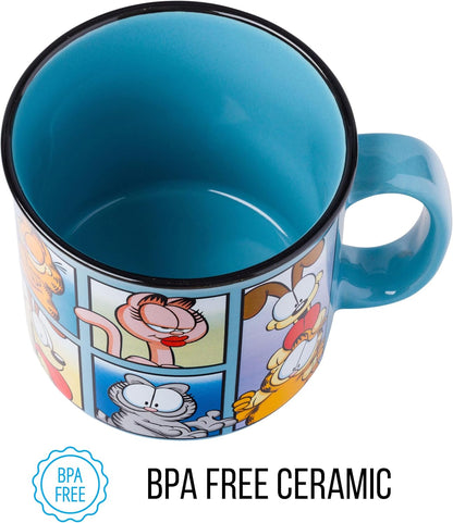 Scooby-Doo, Ceramic Camper Mug, 20oz | Fred, Shaggy, Velma, Daphne, 0.59 Liters