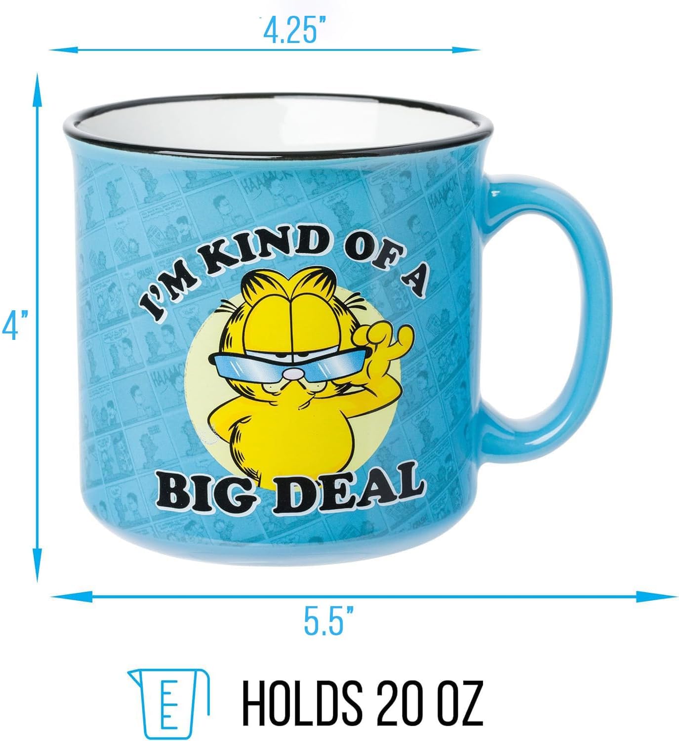 Scooby-Doo, Ceramic Camper Mug, 20oz | Fred, Shaggy, Velma, Daphne, 0.59 Liters