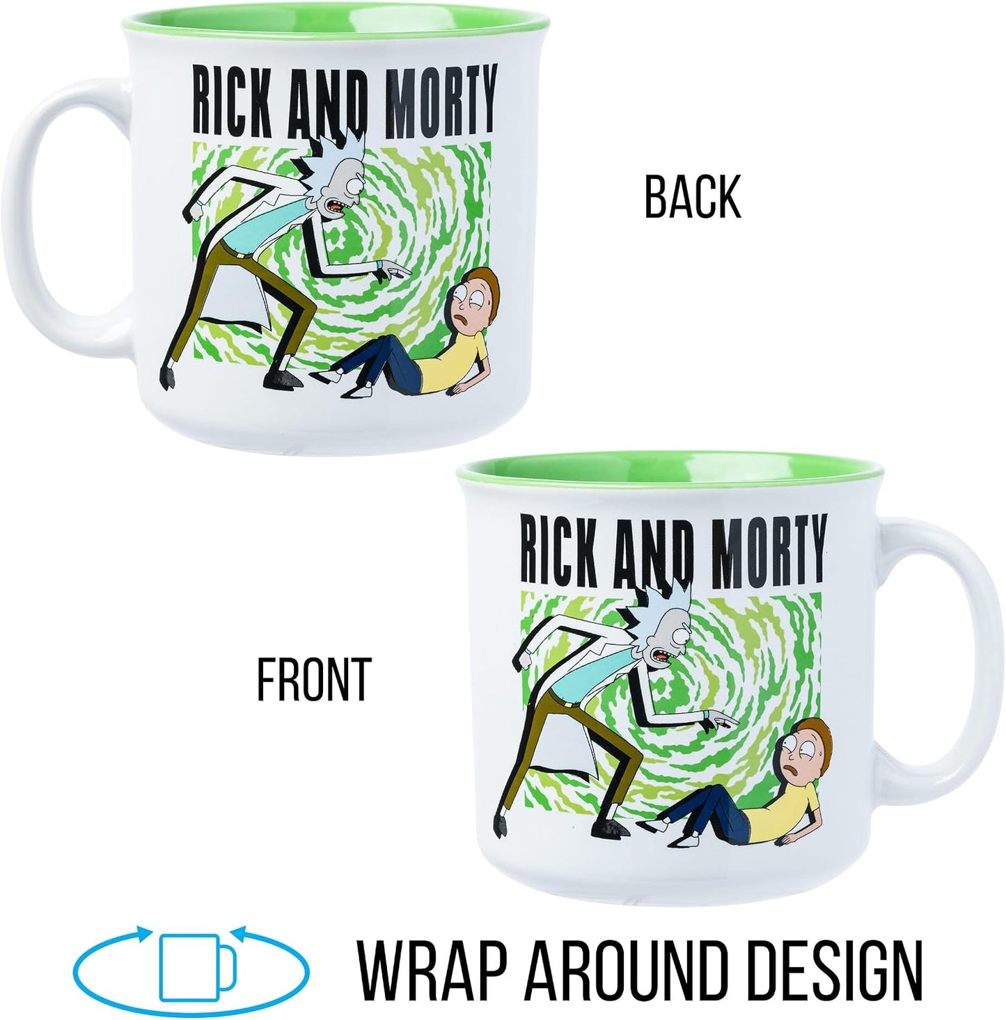 Scooby-Doo, Ceramic Camper Mug, 20oz | Fred, Shaggy, Velma, Daphne, 0.59 Liters