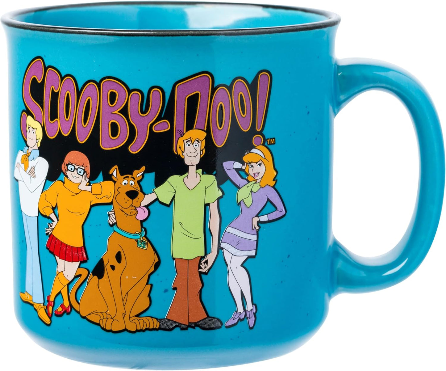 Scooby-Doo, Ceramic Camper Mug, 20oz | Fred, Shaggy, Velma, Daphne, 0.59 Liters
