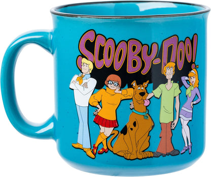 Scooby-Doo, Ceramic Camper Mug, 20oz | Fred, Shaggy, Velma, Daphne, 0.59 Liters