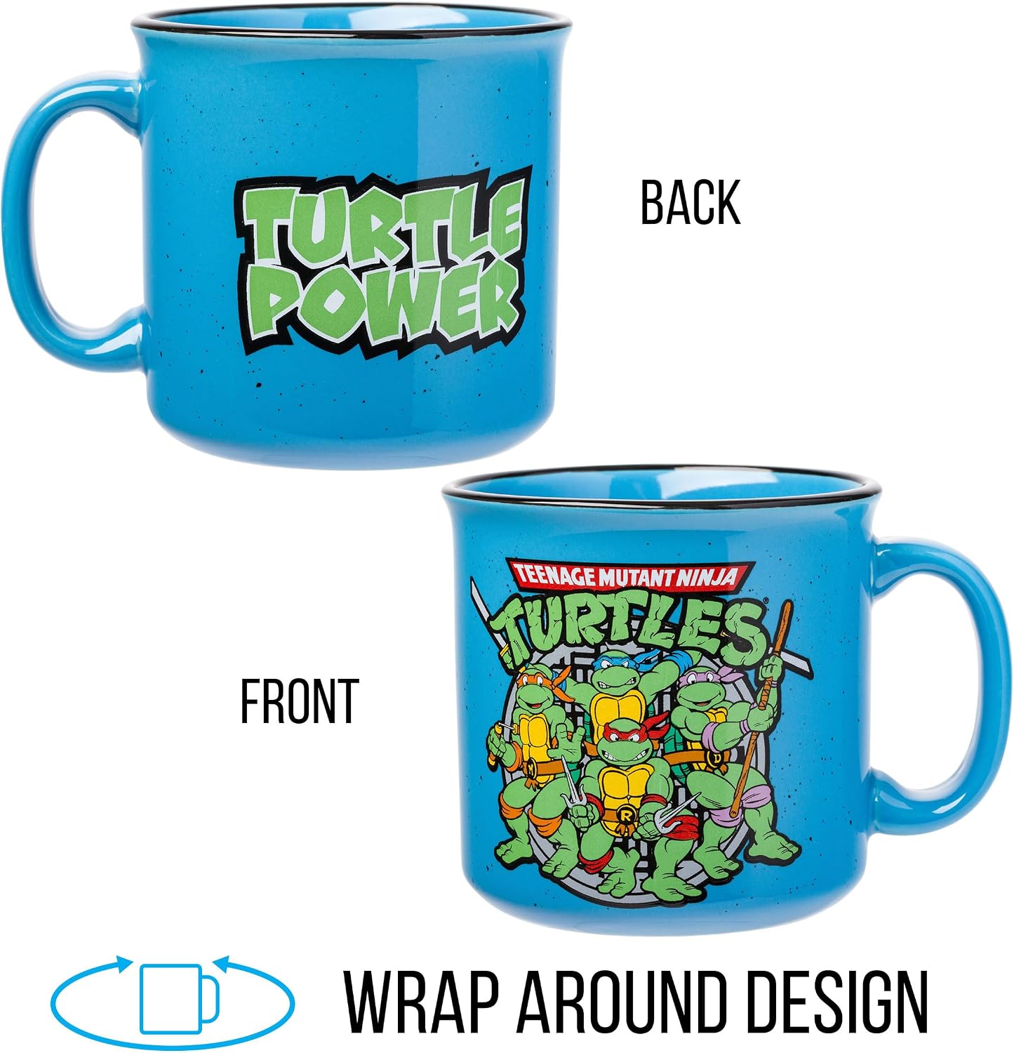 Scooby-Doo, Ceramic Camper Mug, 20oz | Fred, Shaggy, Velma, Daphne, 0.59 Liters