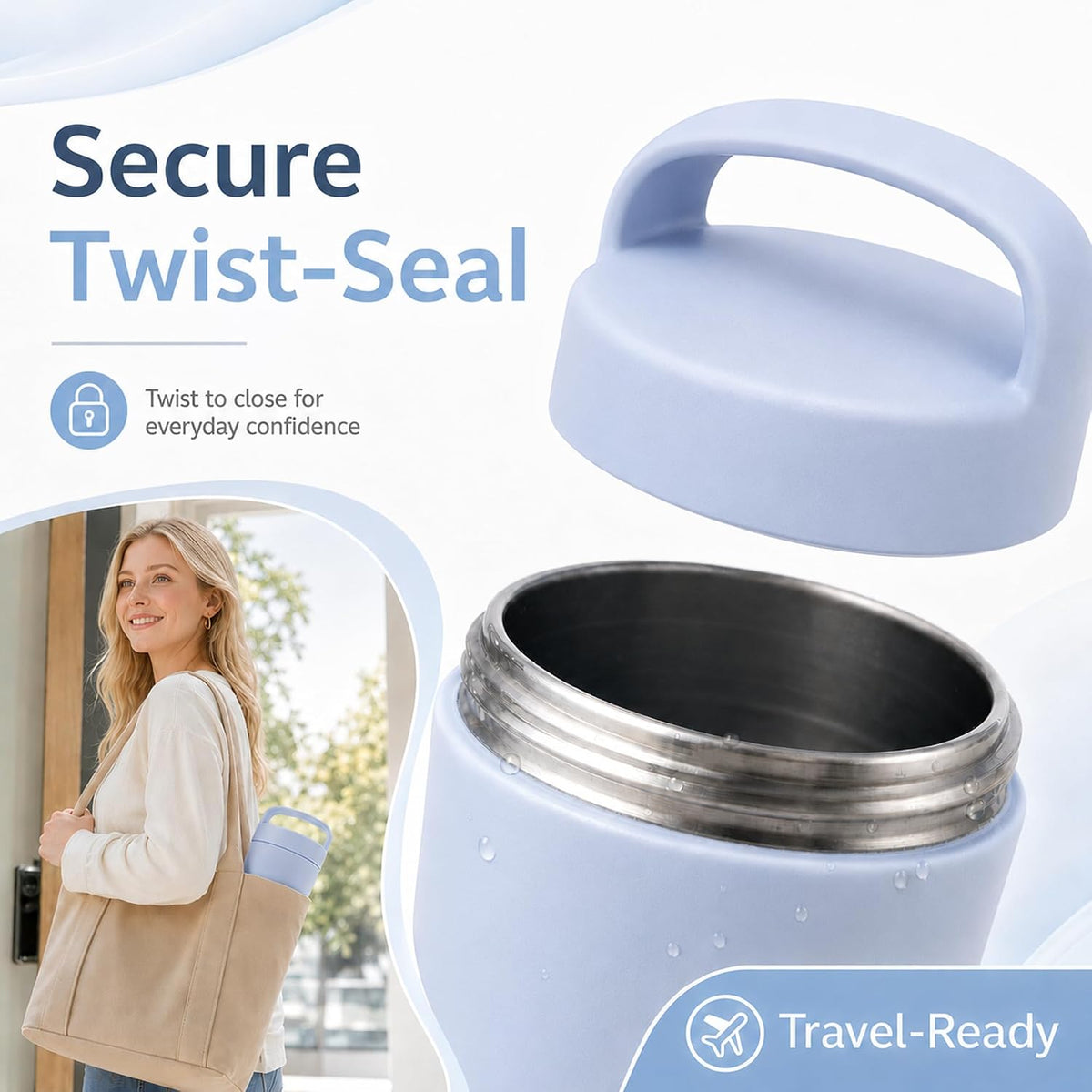 Portable Breast Milk Cooler Bottle for Travel, 480ml Milk Chiller